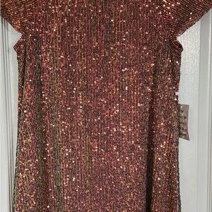 Joyfolie girls size 12 Chele in Mesa Rosa -Sequin Dress - NWT